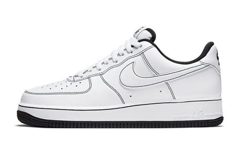 Nike Air Force 1 Low 07 Contrast Stitch White Black (GS) 